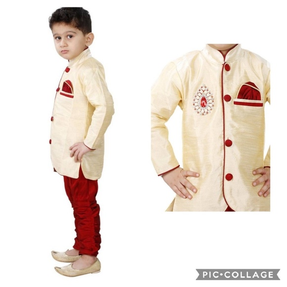 ⬇️ Boys Indo Western 2pc Suit - Picture 2 of 3